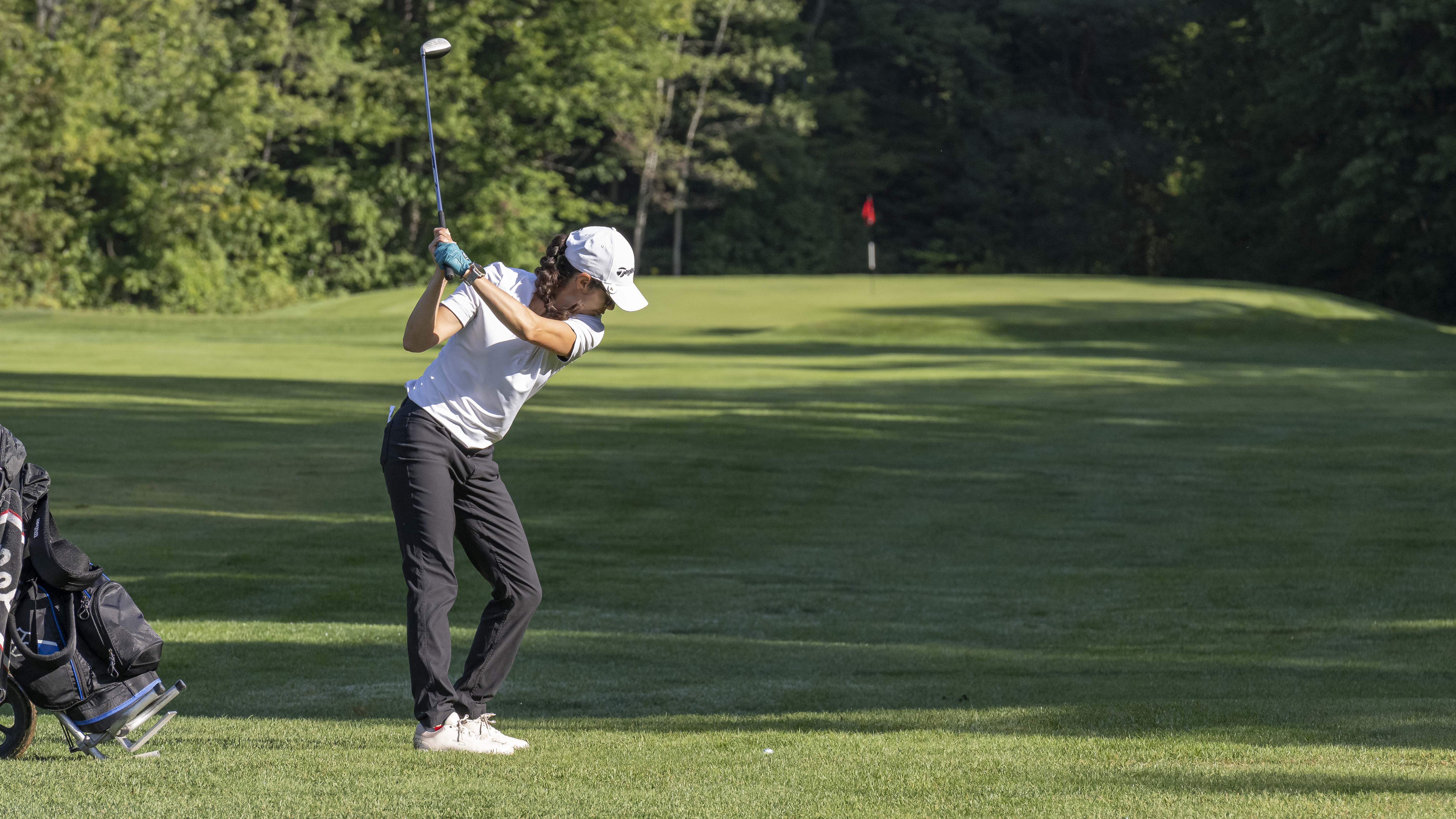 man golfing