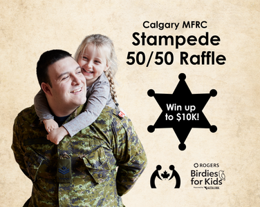 Military member with child