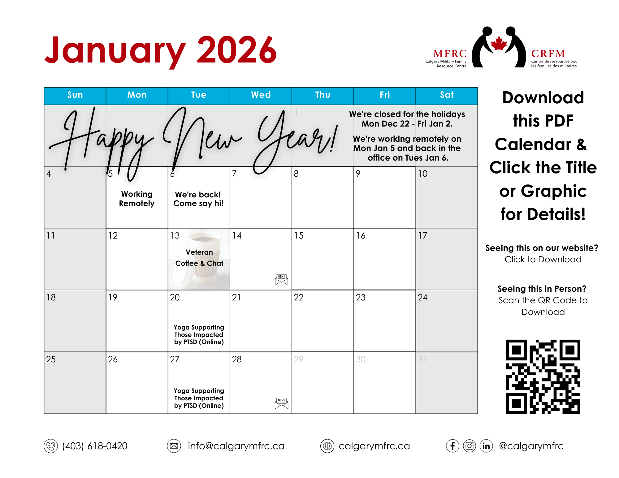 January Calendar
