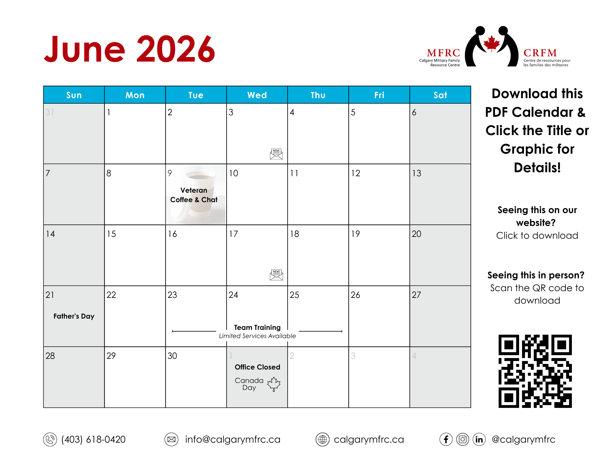 June Calendar