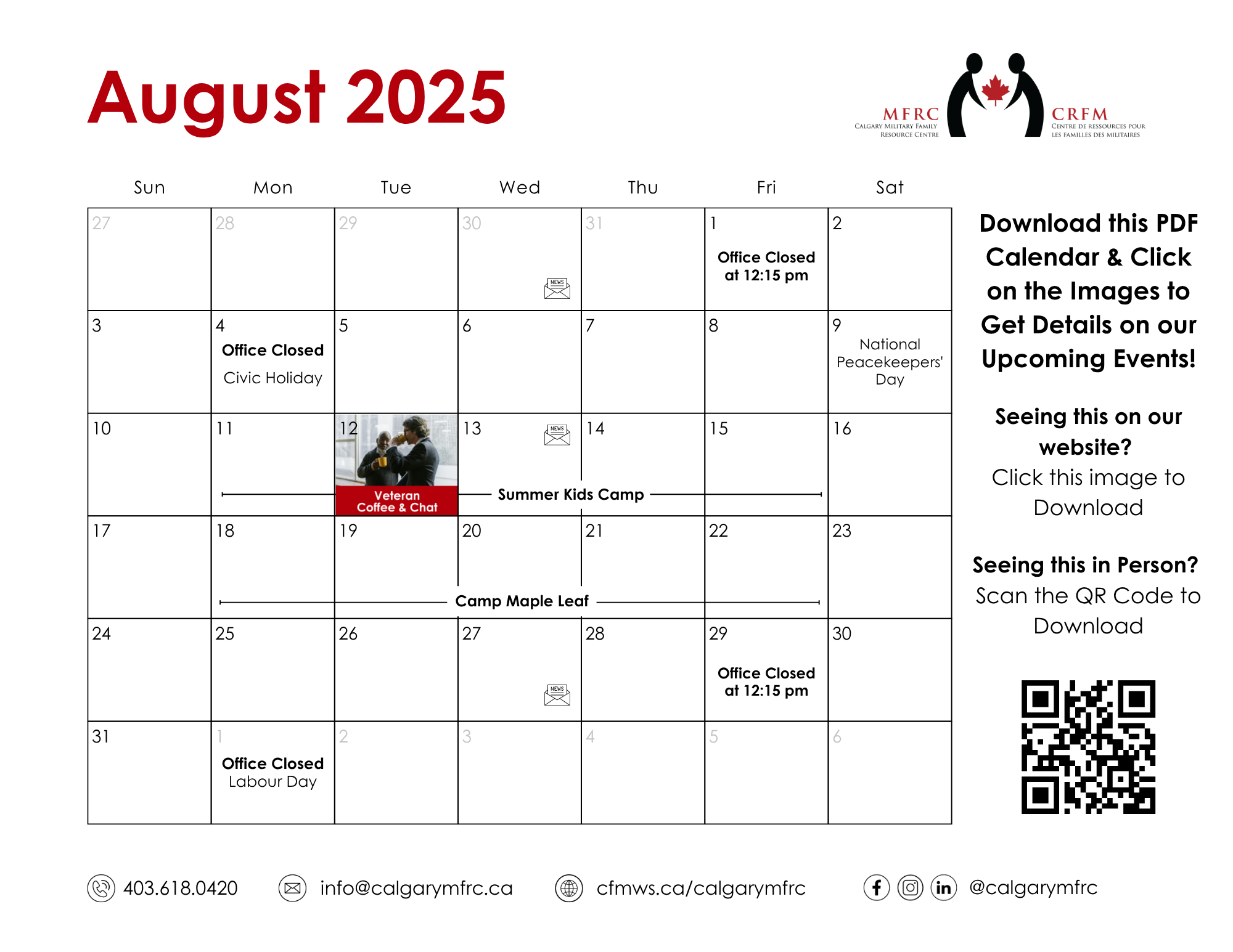 August Calendar