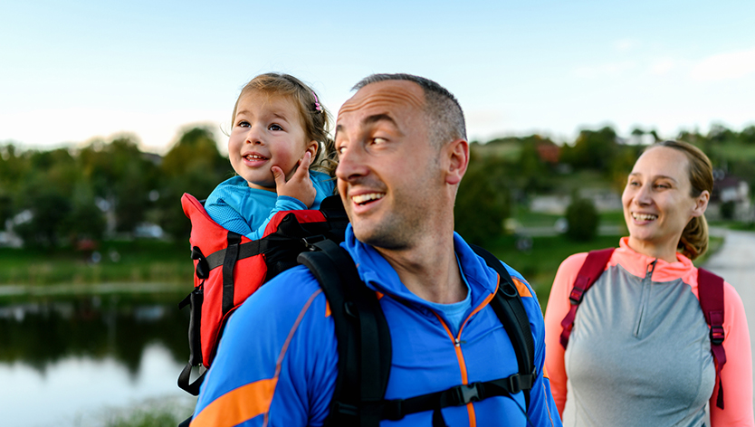 family hiking