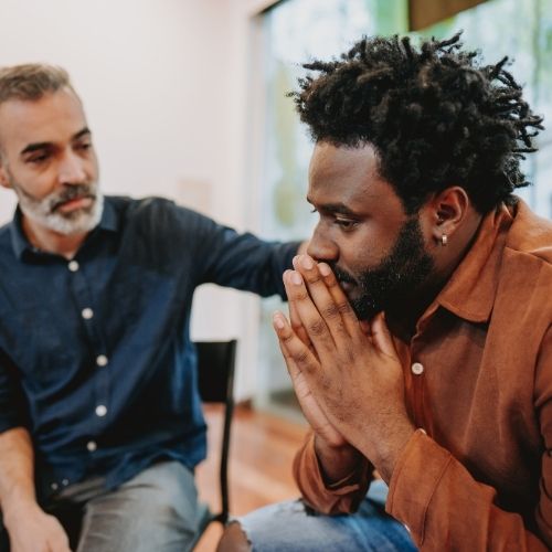 Person listening to another