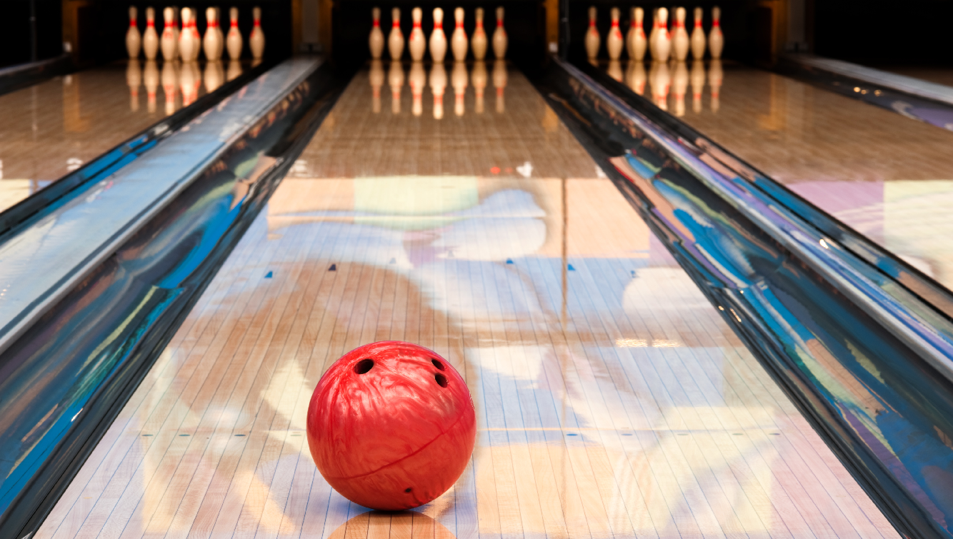 bowling ball and bowling lane