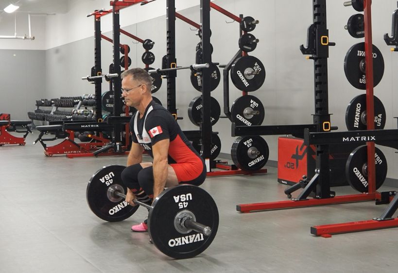 Capt Lacoursiere doing a lift