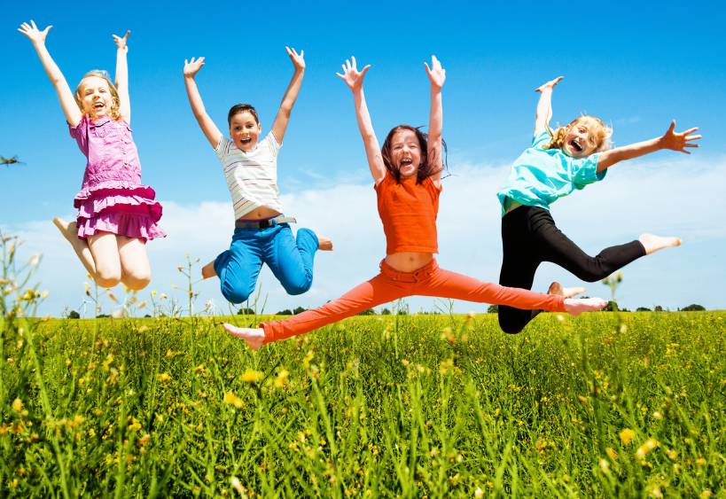 kids jumping