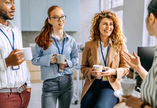 People connecting professionally