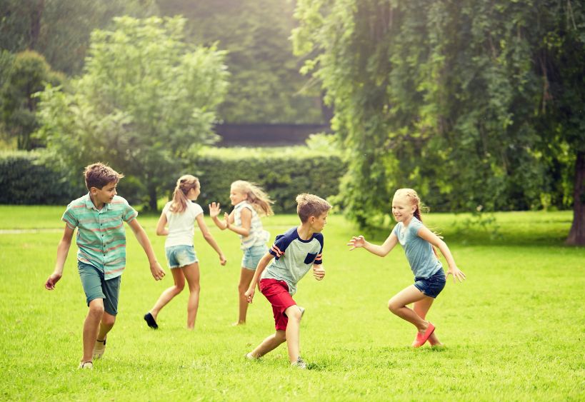 Children playing outside