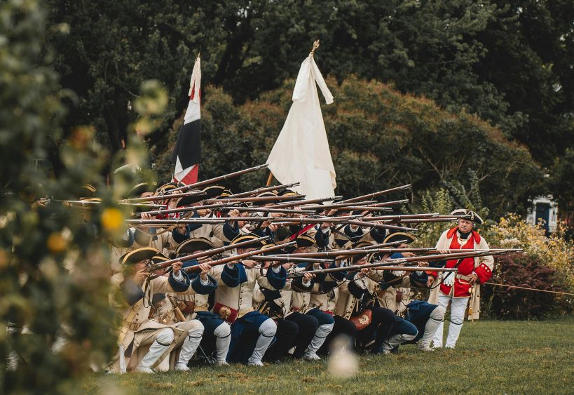 Battle of Waterloo reenactment