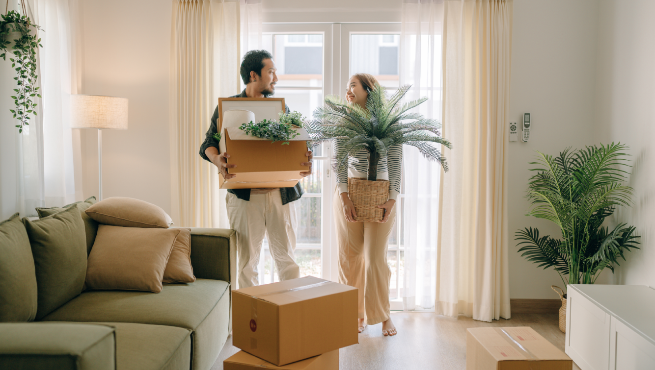 people moving boxes