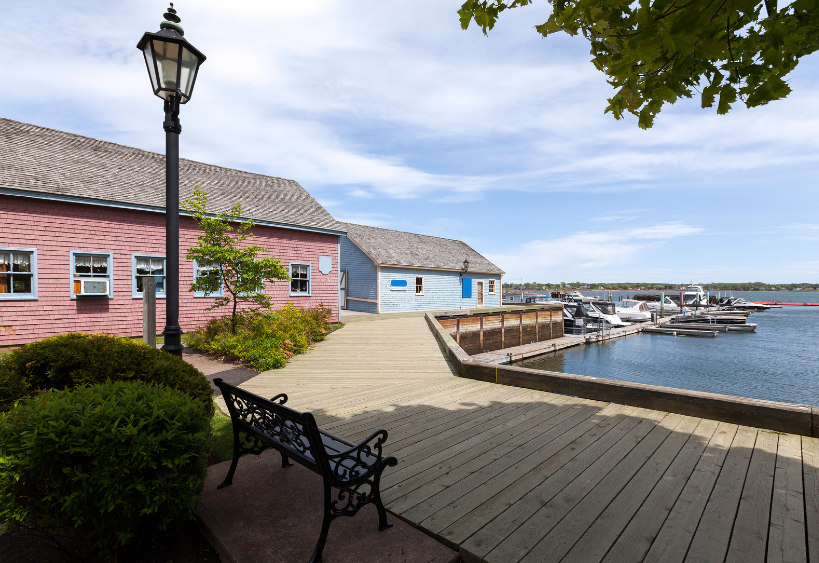 boardwalk area of downtown charlottetown