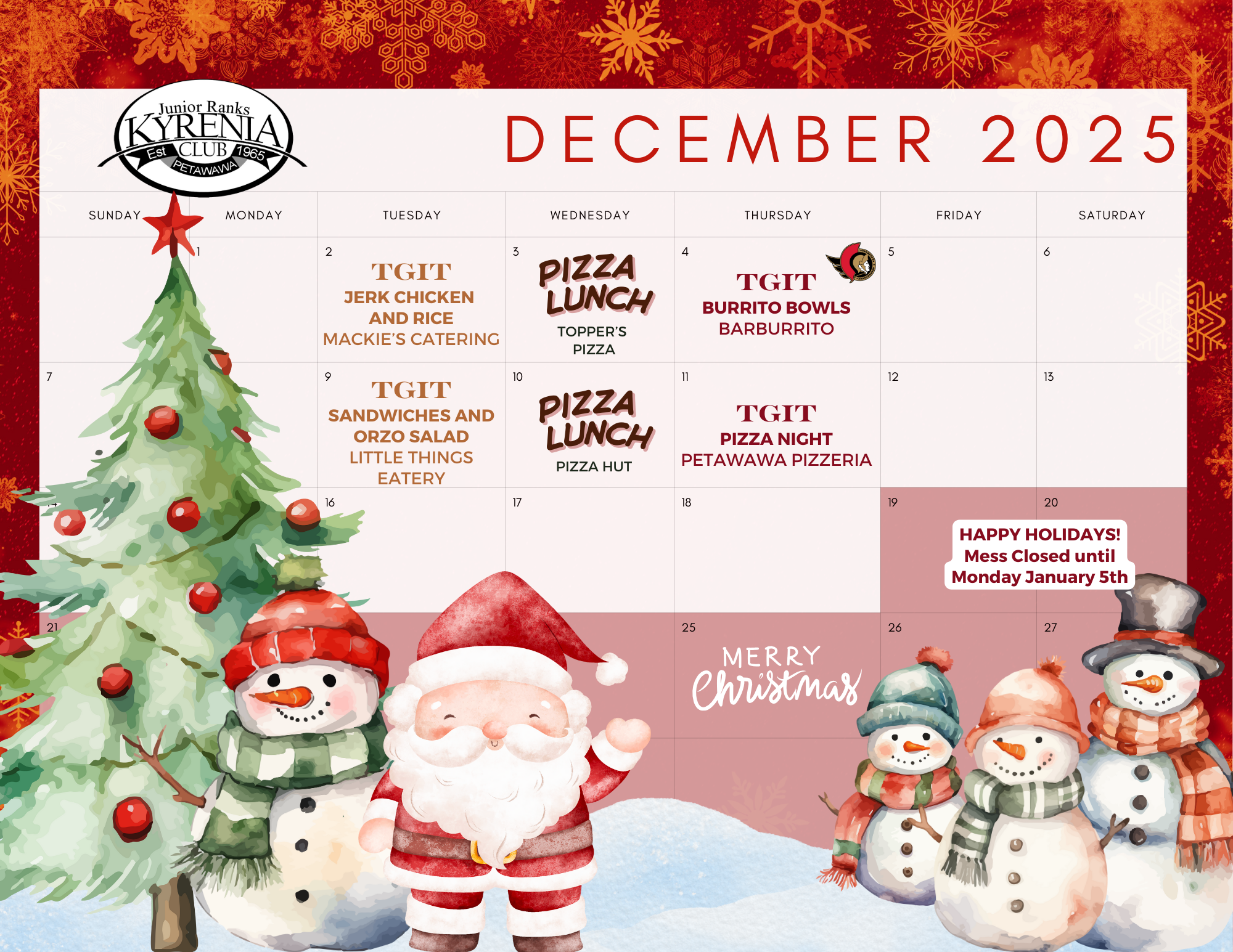 December calendar