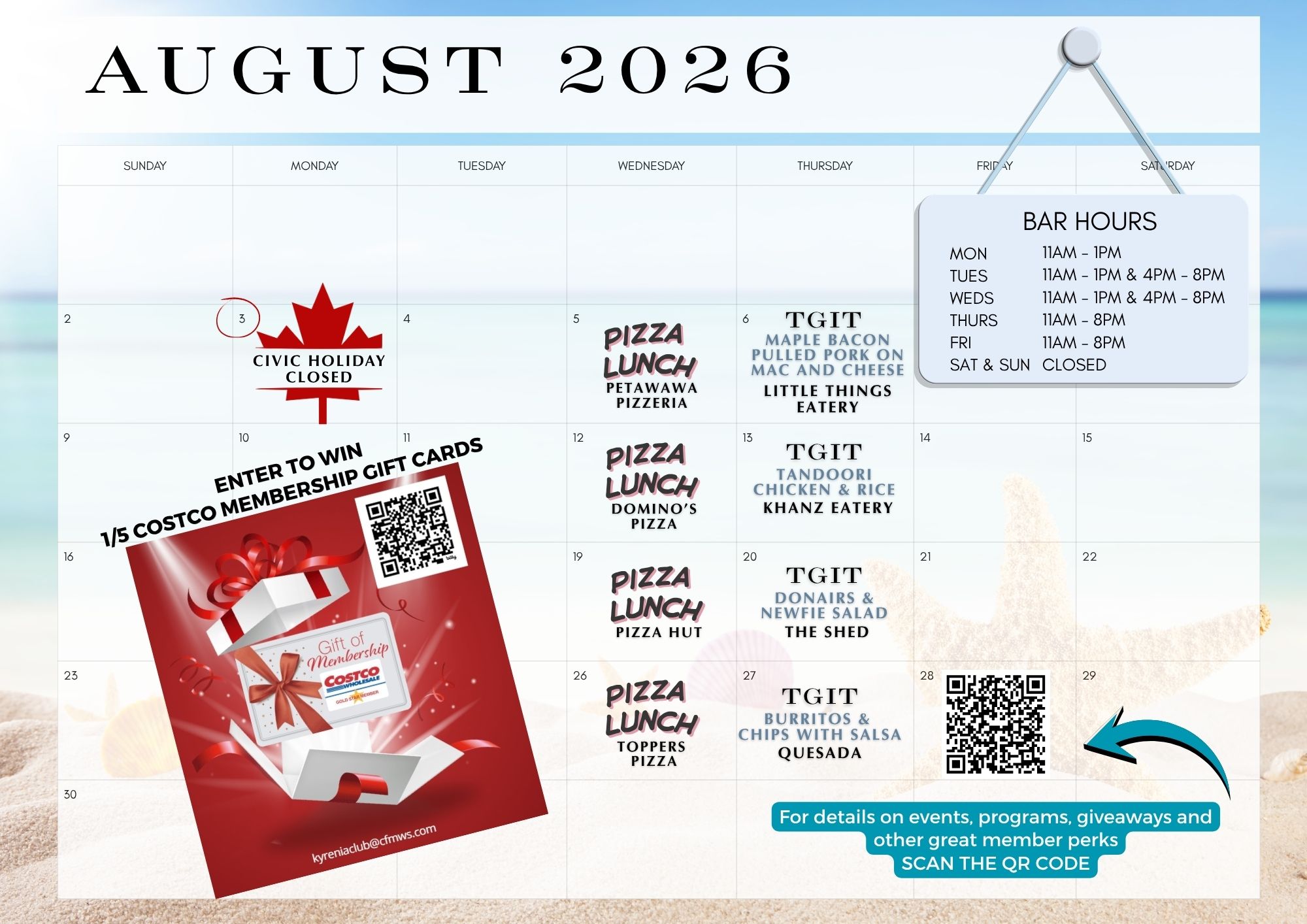 August Calendar