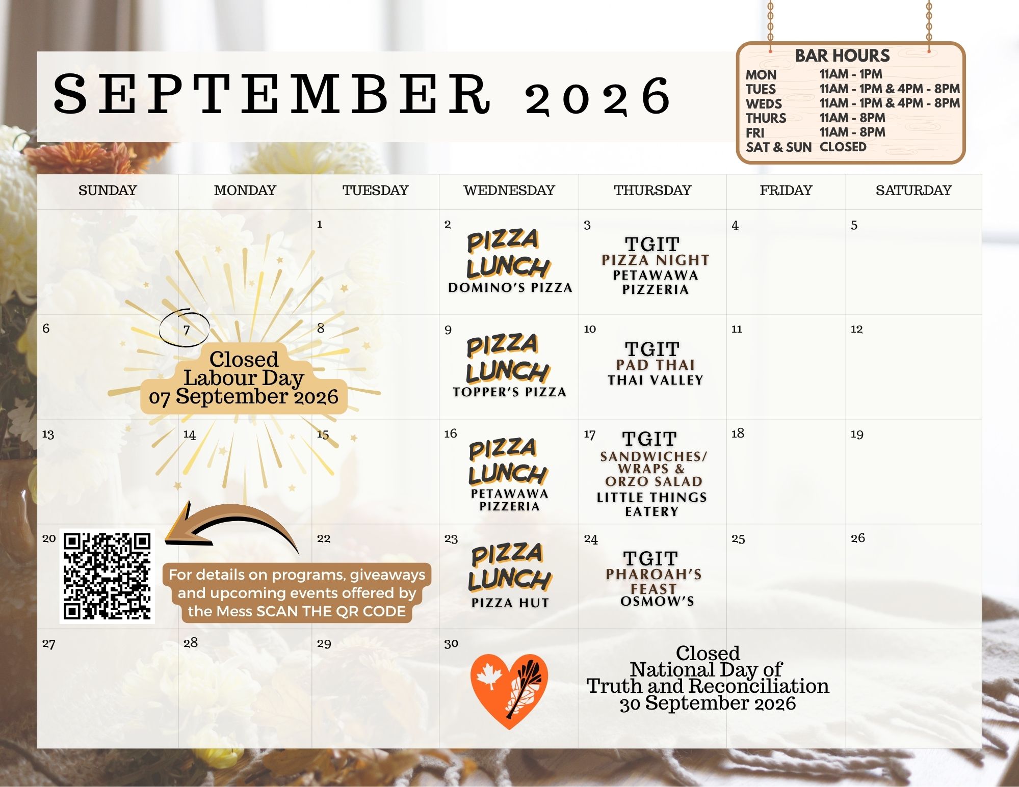 September Calendar