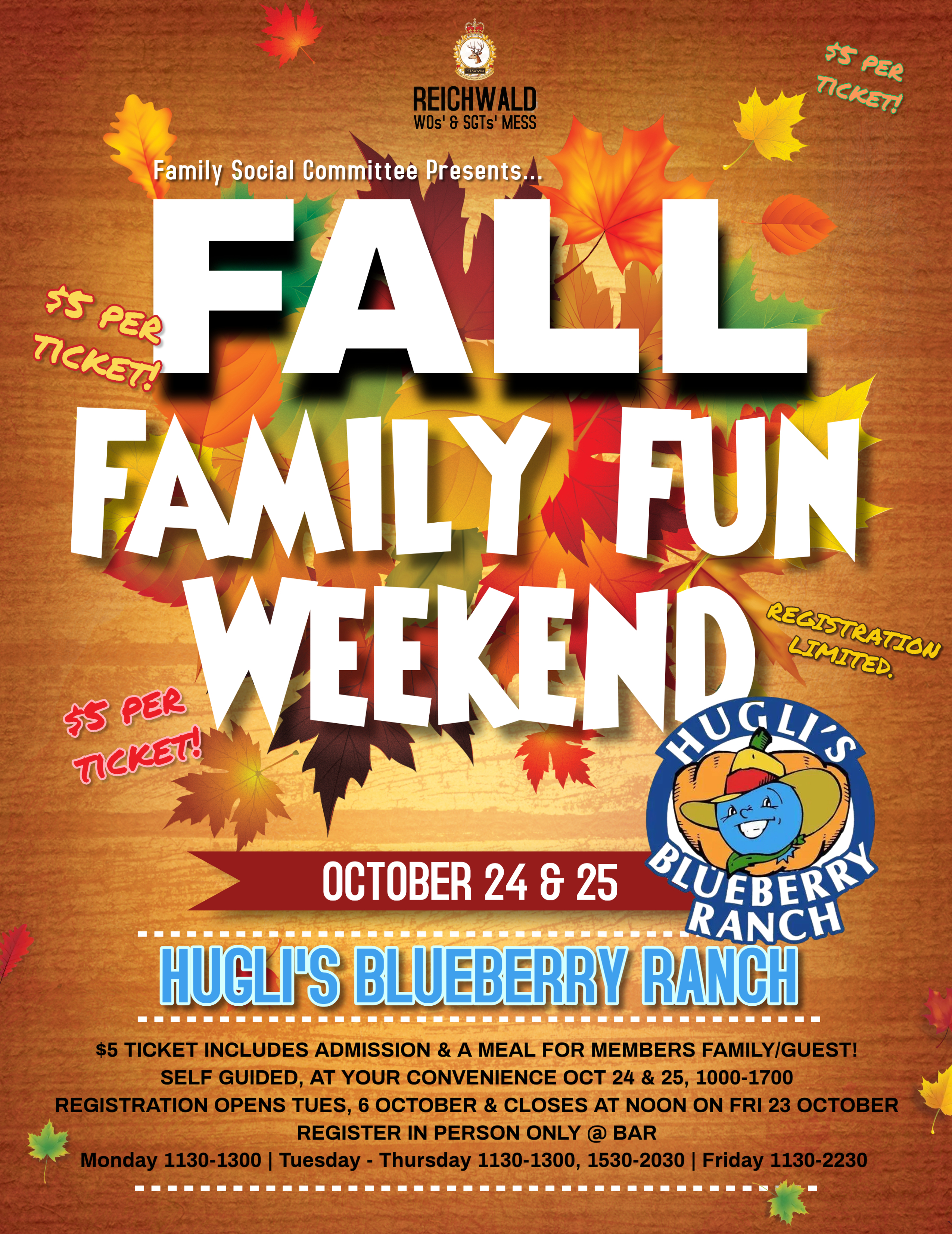 Hugli's Fall Family Fun Oct 24-25