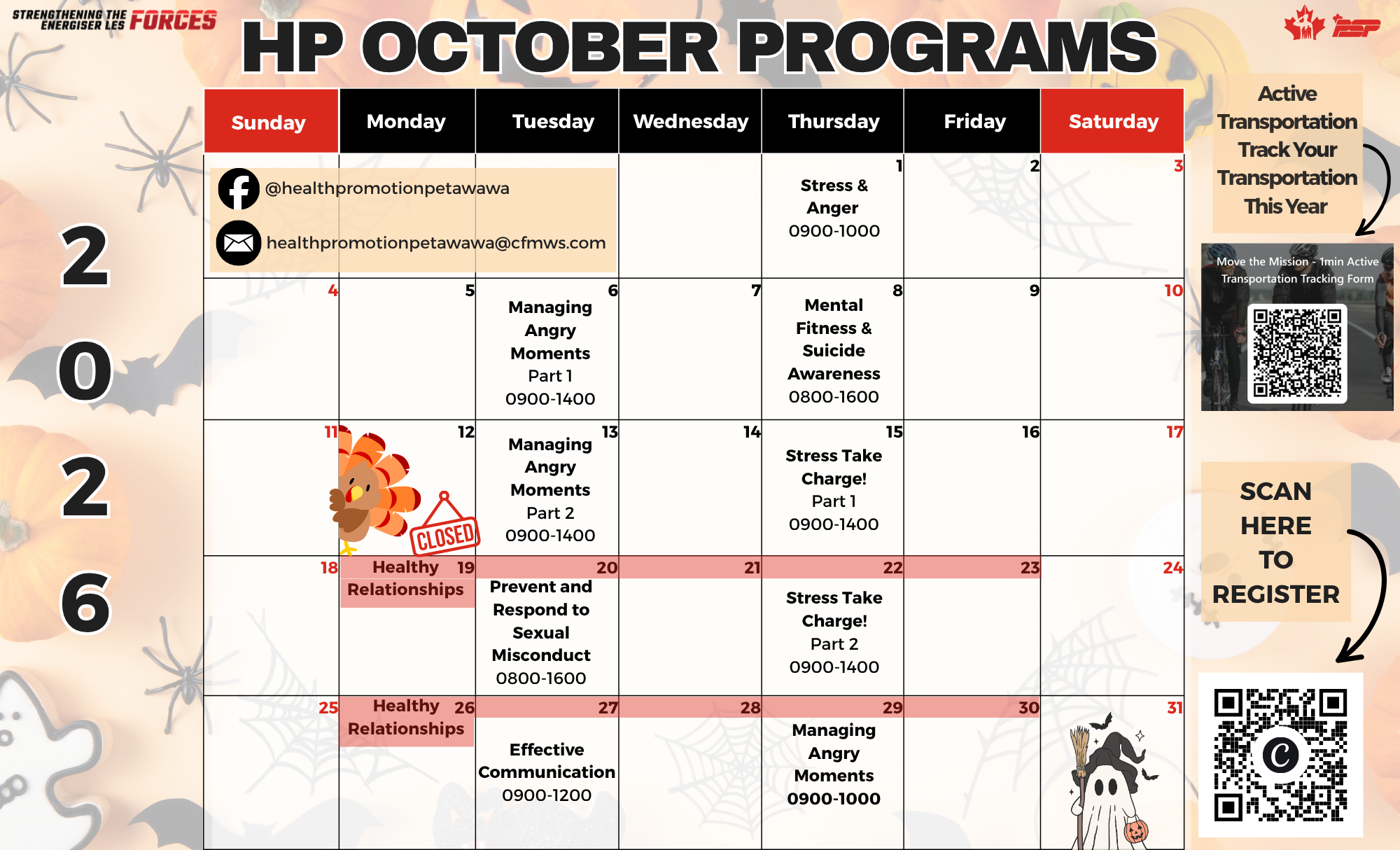 October Calendar
