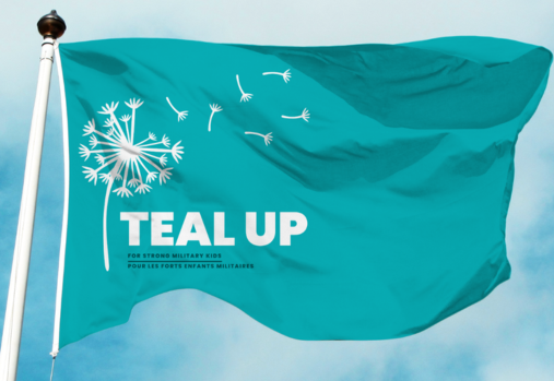 the Teal Up Flag