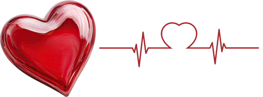 picture of a heart and a ecg graphic