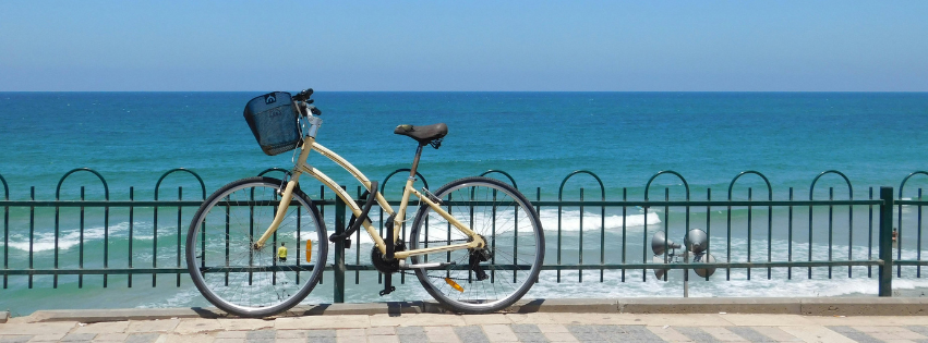 bike by the seaside