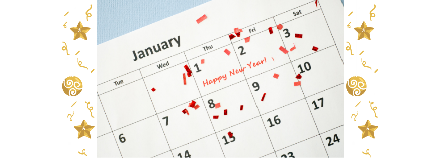 picture of calendar page for January