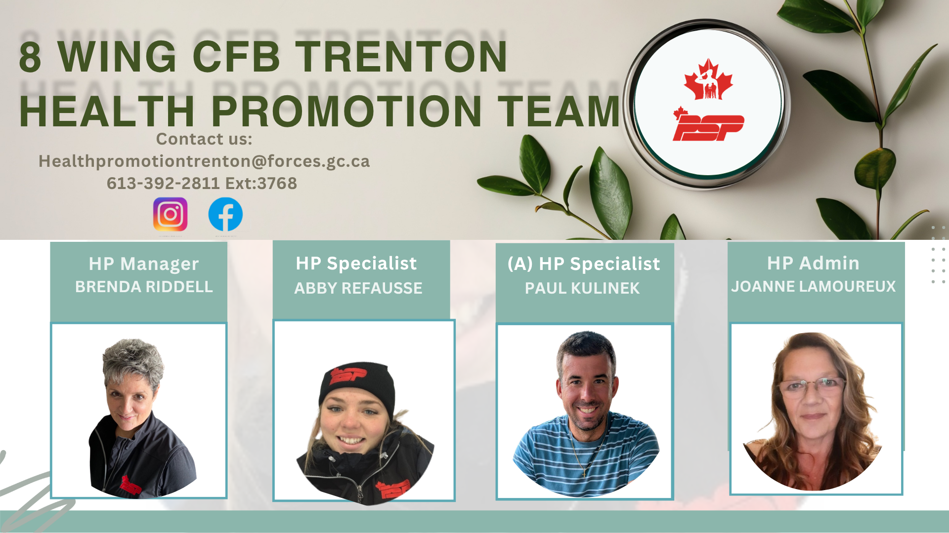 Pictures of health promotion team