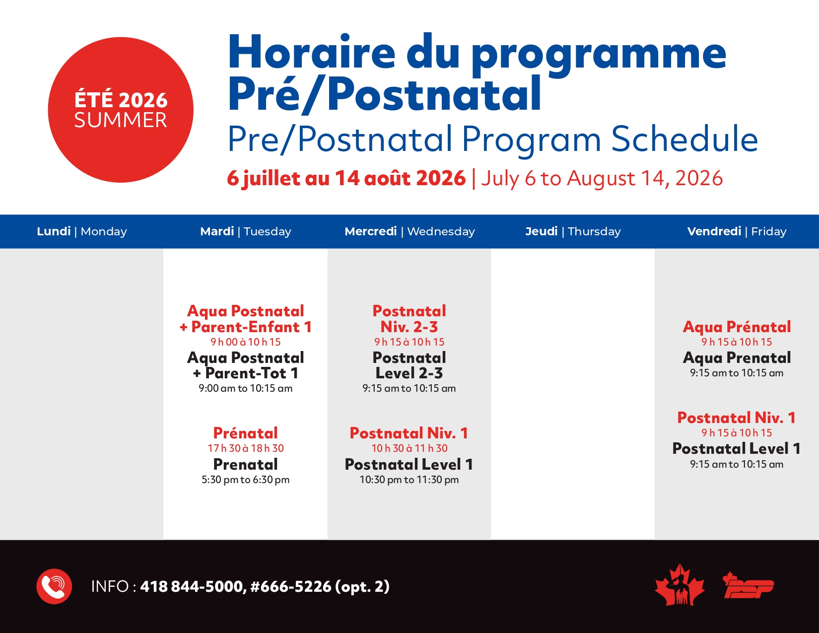 pre post natal classes