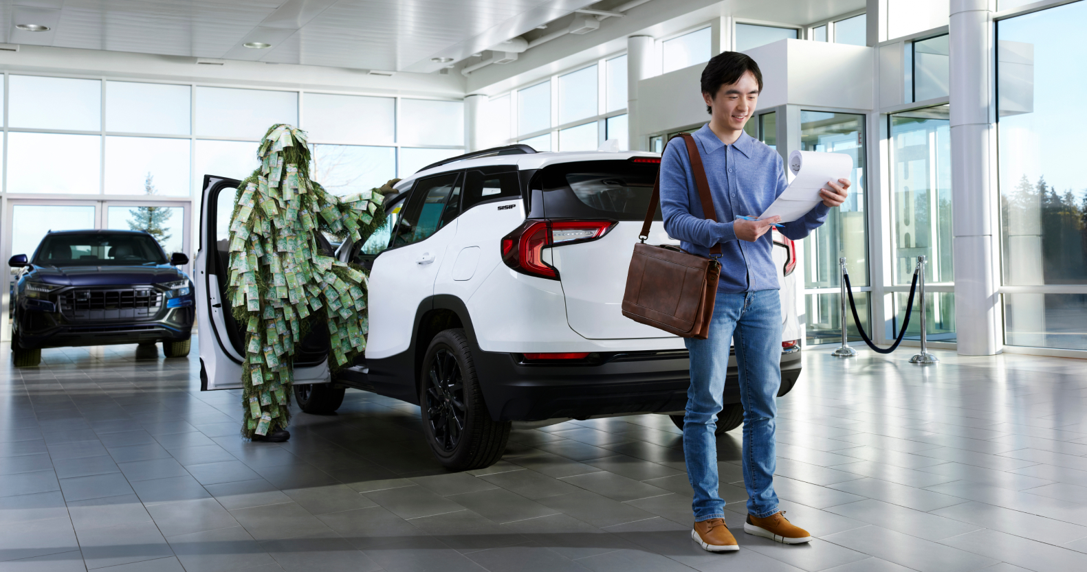 Man in a grocery store