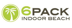 6 Pack Indoor Beach Logo