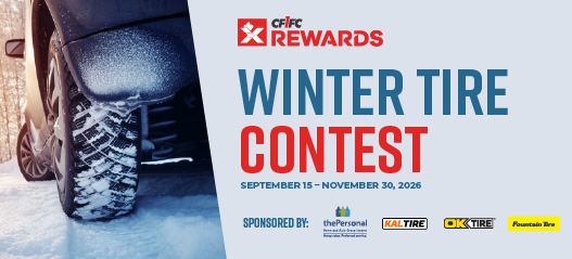 CANEX - Winer Tire Contest - image of car tire in snow