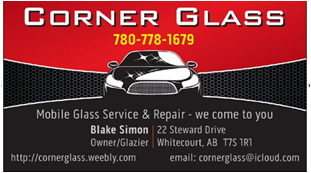 Corner Glass Logo and Business Card