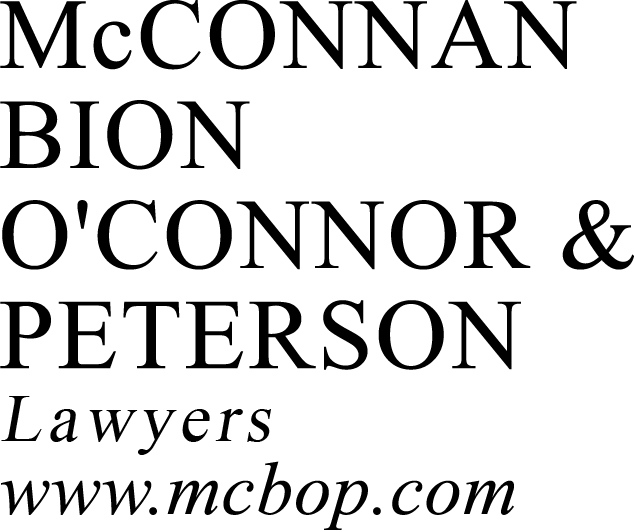 McConnan Bion O'Connor & Peterson Law Firm Logo