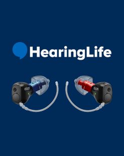 Oticon hearing aids, HearingLife logo
