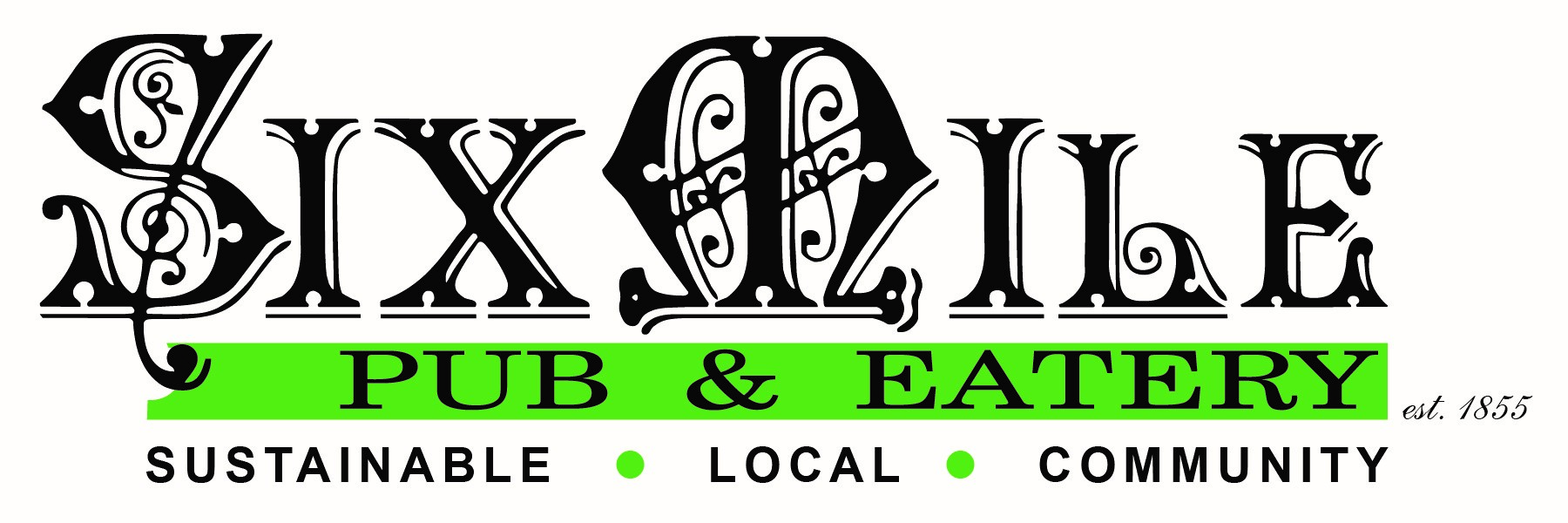 Six Mile Pub and Eatery Logo