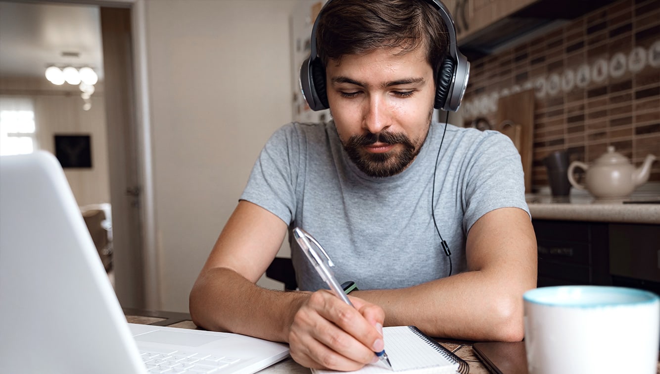 person at a computer