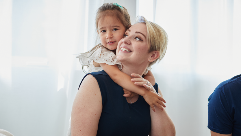 A mother and her daughter