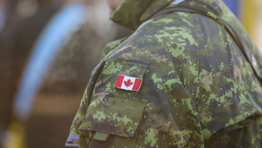 A CAF member in uniform