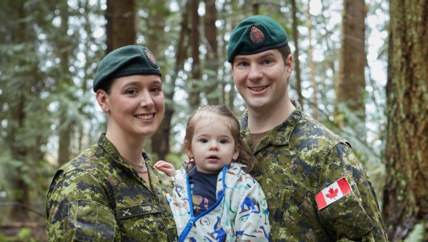 Family smiling