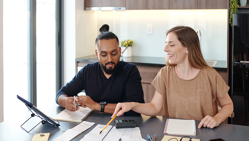 couple discussing finances