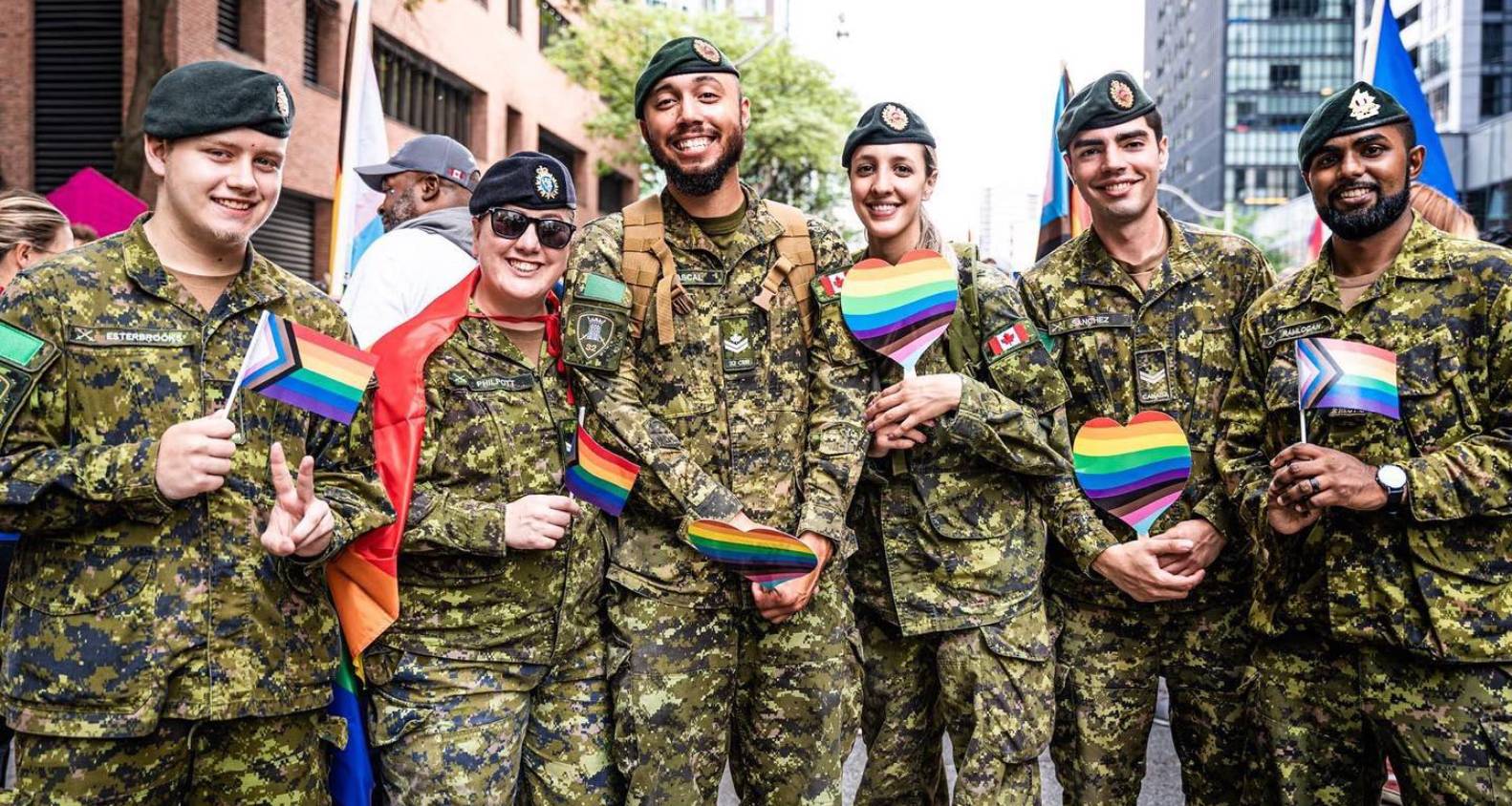 Soldiers in Pride parade