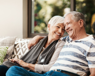 Man and woman on couch