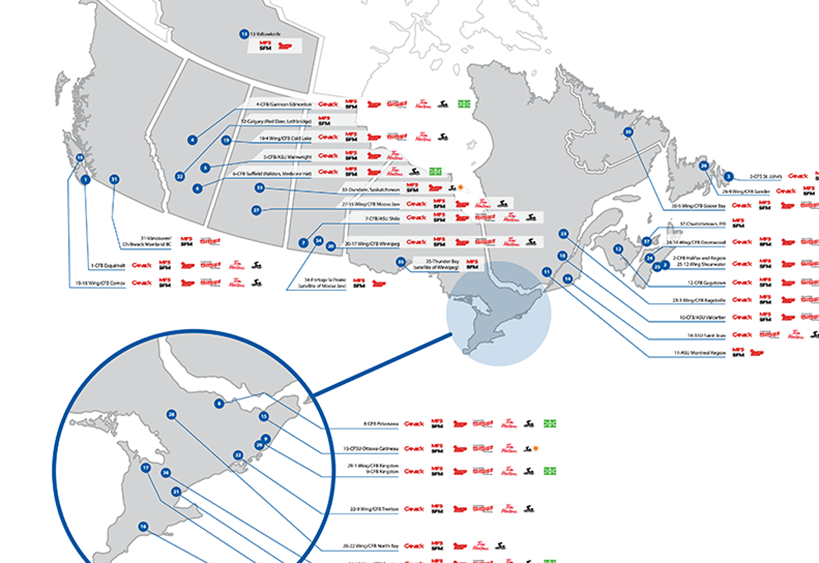 CFMWS location's map