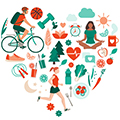 Health and Wellness image collage