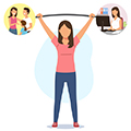 work life harmony illustration