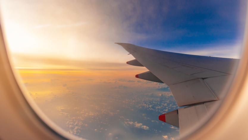 Skyline from a plane