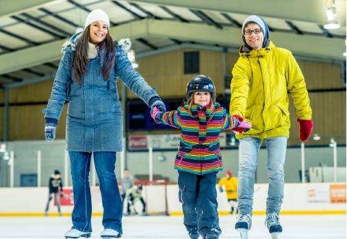 Family skating