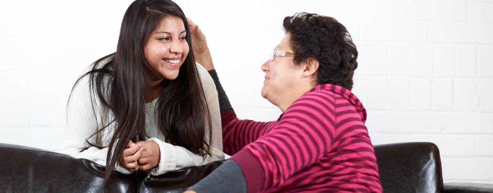 family members connecting