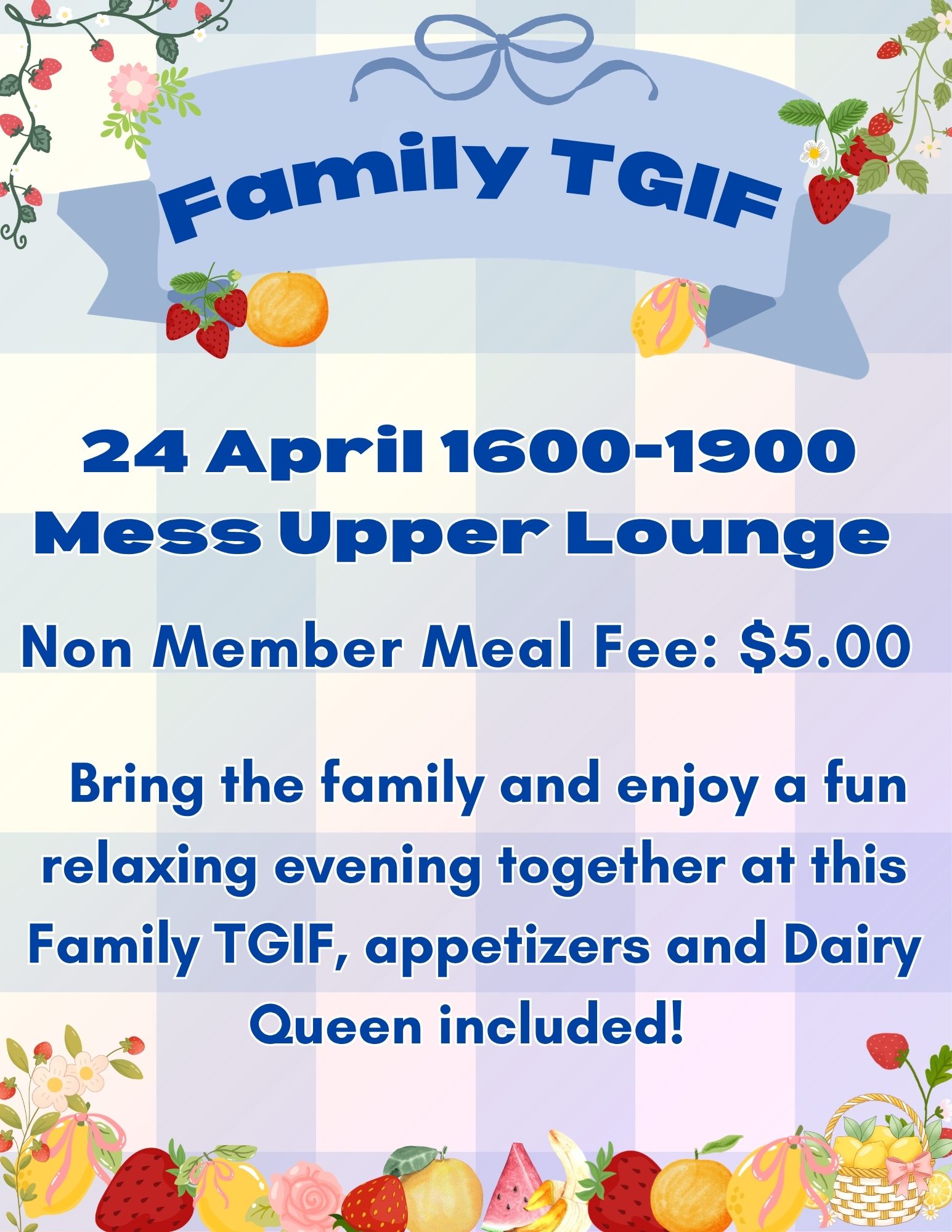 Poster for Family TGIF Information 
