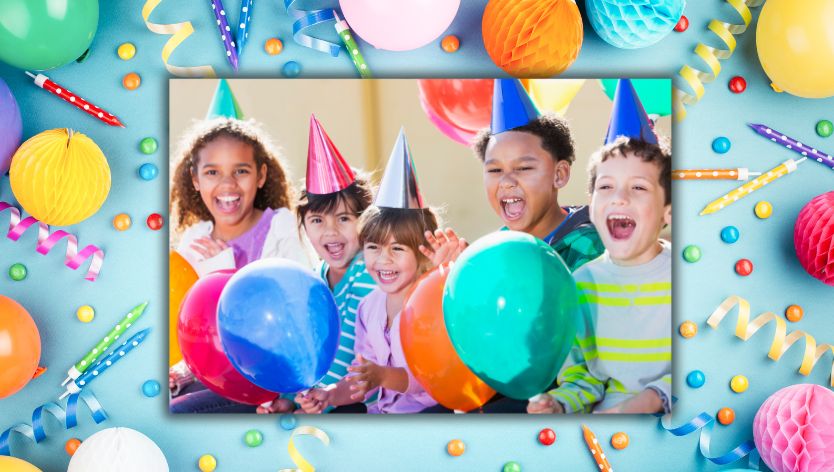 Children at a birthday party