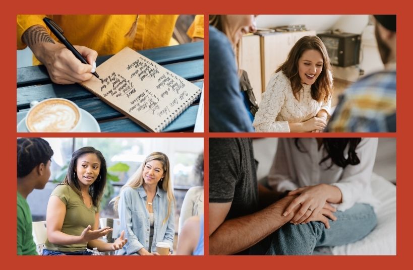 adults connecting and interacting