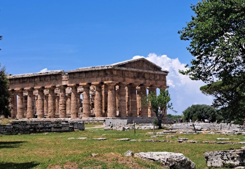 Ancient ruins in Paestum